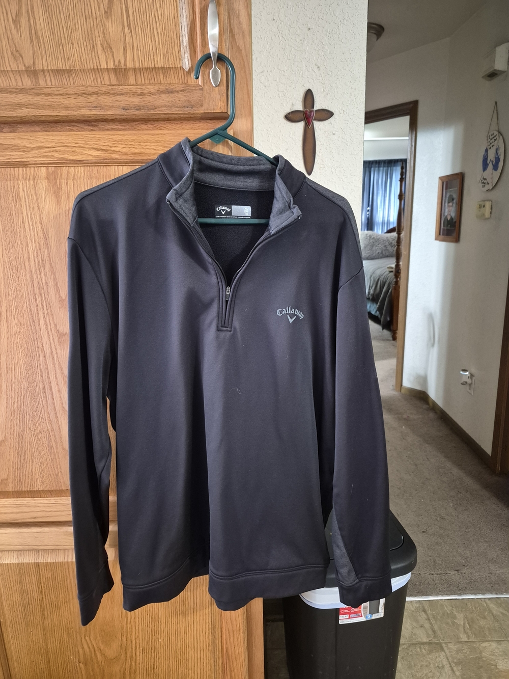 Callaway Men's Black Quarter-Zip Golf Pullover
